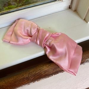 Anthropologie Pink Lulu Donni Silk Bow Barrette
